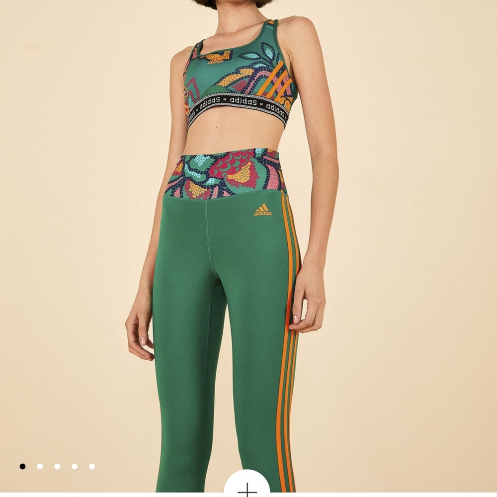 Adidas Farm Rio High-Rise Full Length Leggings | Size Large
